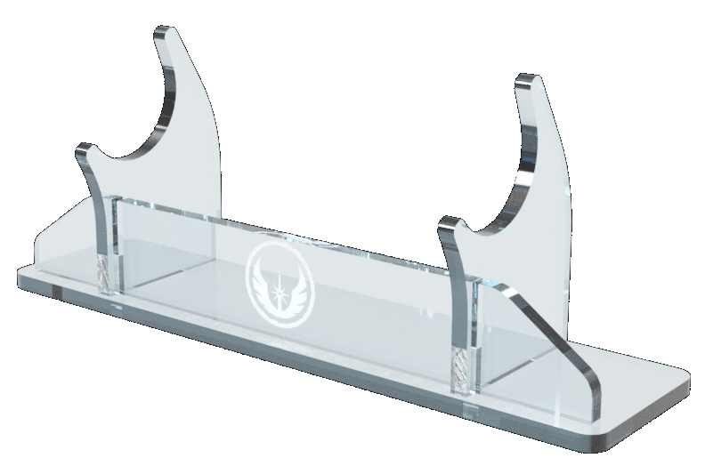 Single Tier Acrylic Light Saber Display Stand