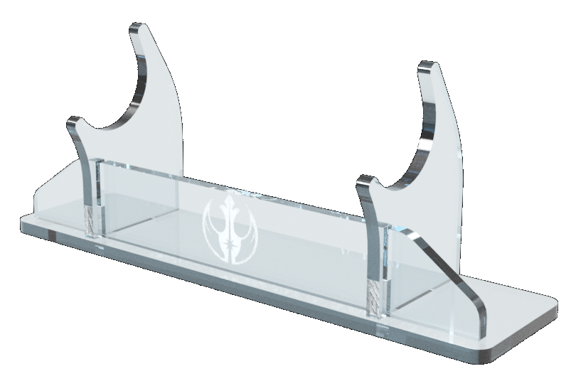 Single Tier Acrylic Light Saber Display Stand