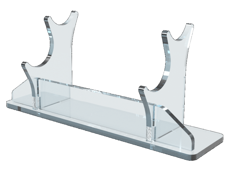 Double Tier Acrylic Light Saber Display Stand