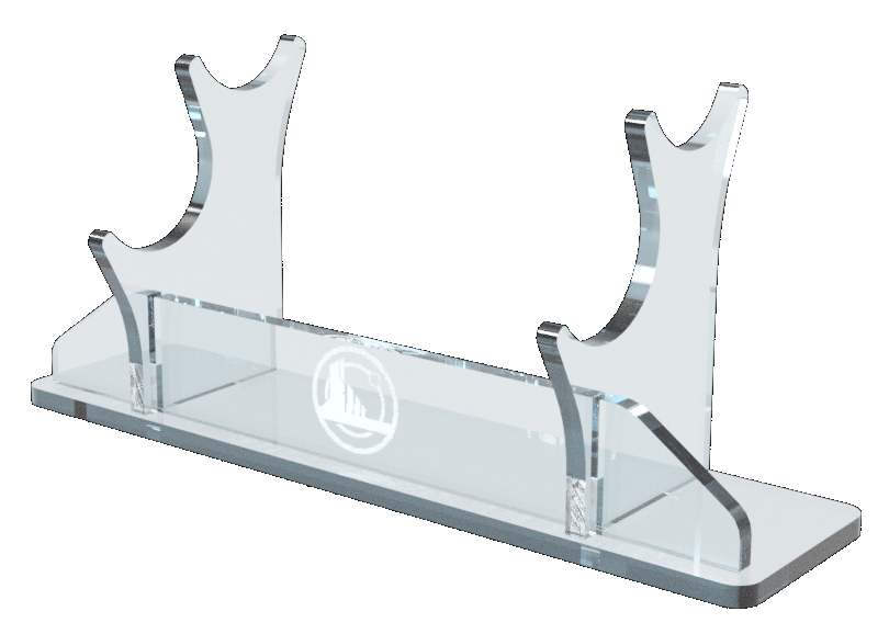 Double Tier Acrylic Light Saber Display Stand