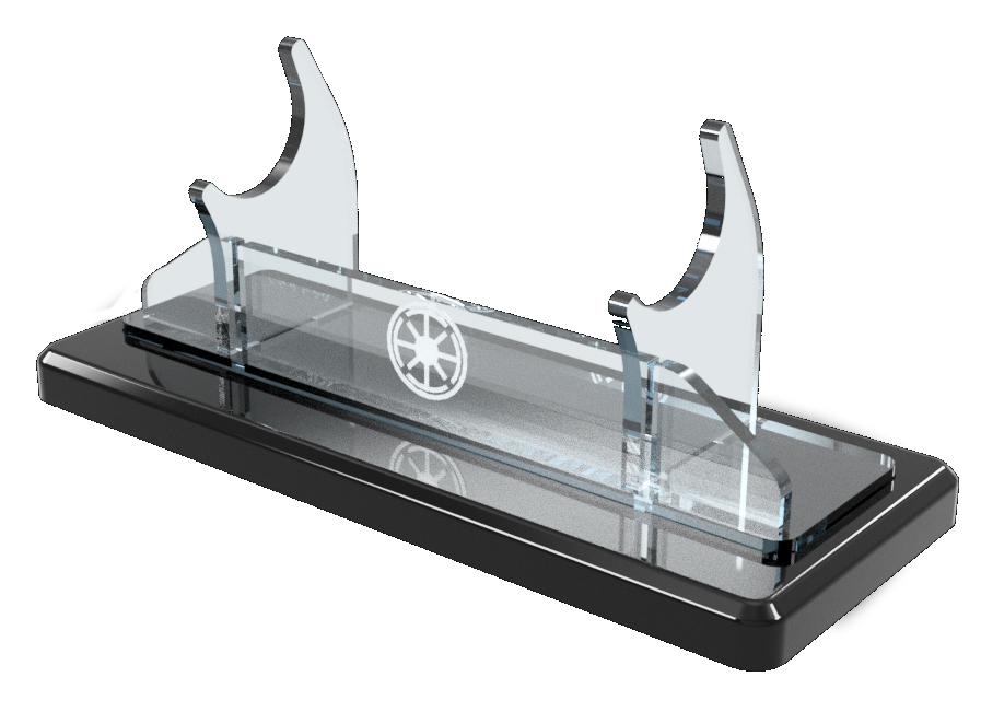 Single Tier Light Saber Display Stand with Insignia