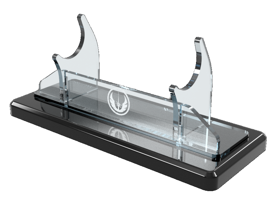 Single Tier Light Saber Display Stand with Insignia
