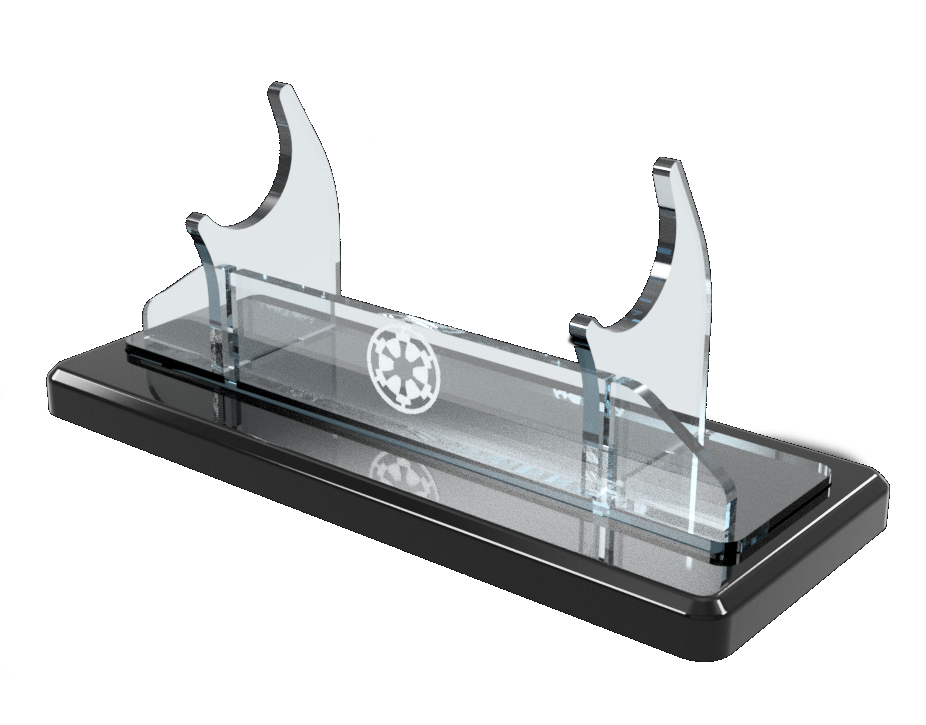 Single Tier Light Saber Display Stand with Insignia