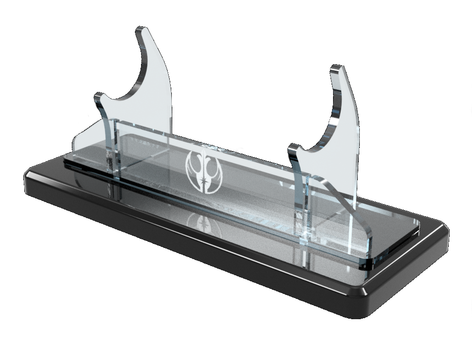 Single Tier Light Saber Display Stand with Insignia