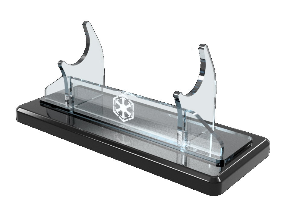 Single Tier Light Saber Display Stand with Insignia
